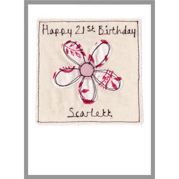 Personalised Flower 30th Birthday Card For Her, 8 of 11