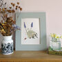Badger And Muscari Giclee Fine Art Print, thumbnail 9 of 9