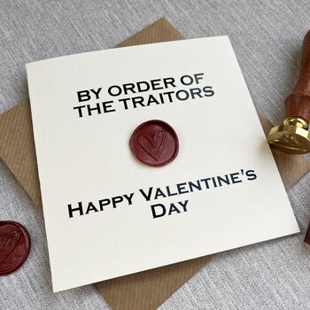 Order Of The Traitors Inspired Valentine's Day Card, 2 of 2