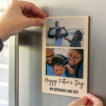Personalised Photo Magnet With Two Images, 5 of 7