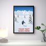 Personalised Ski Poster, thumbnail 2 of 7