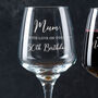 Personalised Engraved Wine Glass 70th Birthday Gift For Mum, thumbnail 1 of 5