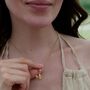 18ct Gold Bee Charm Necklace, thumbnail 3 of 6