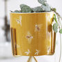 Yellow Bee Print Mini Planter And Stand, H14cm, thumbnail 3 of 5