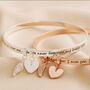 'Never Forgotten' Meaningful Word Bangle, thumbnail 1 of 7