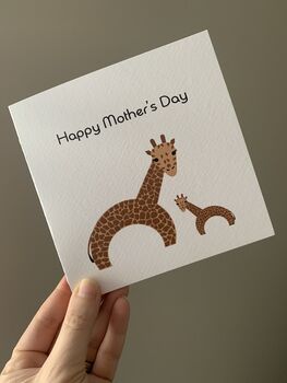 Giraffe Happy Mother's Day Card, 2 of 3