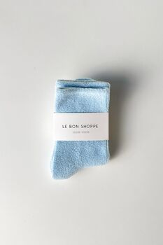 Celeste Blue Cloud Socks, 3 of 4