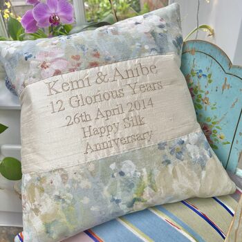 Golden Or Silver Wedding Cushion, 12 of 12