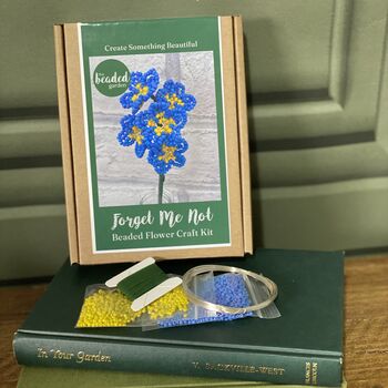 Forget Me Not Beaded Flower Craft Kit, 2 of 4