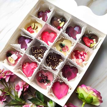 Vegan Chocolate Hearts, Personalised Artisan Gift Box, 6 of 9