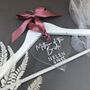 Personalised Team Bride Acrylic Hanger Heart Charm, thumbnail 3 of 11