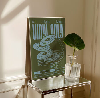Vinyl Only Music Print Record Poster Disco, 2 of 11