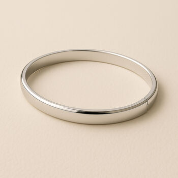 Personalised Sterling Silver Hinged Bangle, 7 of 11