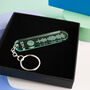 Personalised Fluorescent Spotify Code Keyring With Initials, thumbnail 1 of 6