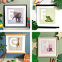 Illustrated Animal Letters A To Z Nursery Prints, thumbnail 5 of 10