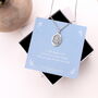 Sterling Silver St Christopher Oval Necklace, thumbnail 1 of 3