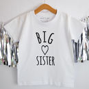 'big Sister Heart' Announcement T Shirt By Rocket & Rose ...