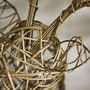 Rattan Woven Stag Head, thumbnail 4 of 5