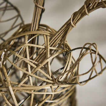 Rattan Woven Stag Head, 4 of 5