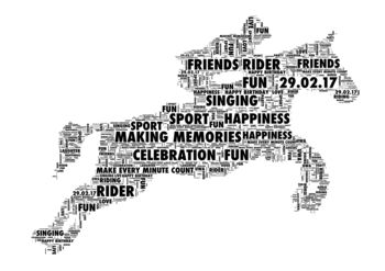 Horse And Rider Personalised Print, 2 of 3