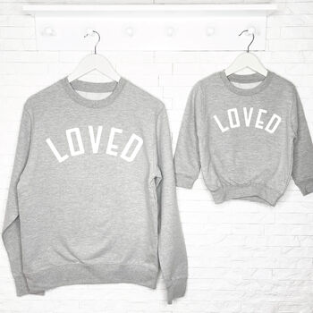 Loved Matching Mum And Daughter Matching Sweatshirt Set, 4 of 7