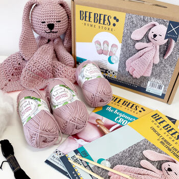 Diy Baby Crochet Kit Rabbit Lovey By Bee Bees Homestore, 3 of 4