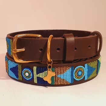 Leather And Beaded Dog Collar, 12 of 12