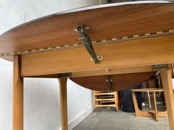 1960s Mid Century Small Kitchen Drop Leaf Table, 12 of 12
