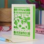 Personalised Papercut Digger Birthday Card, thumbnail 2 of 6