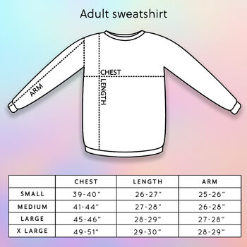 Personalised Varsity Font Birth Year Sweatshirt Jumper, 6 of 6