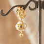 Black Diamond Pearl And Gold And Silver Stud Drops, thumbnail 6 of 9
