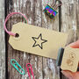 Christmas Mini Pointed Star Rubber Stamp, thumbnail 1 of 2