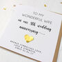 Personalised Bronze 8th Anniversary Card For Husband/Wife, thumbnail 6 of 7