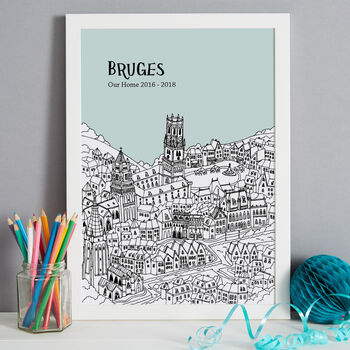 Personalised Bruges Print, 5 of 10