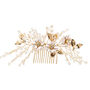 Frosted Flower Hair Comb, thumbnail 1 of 4