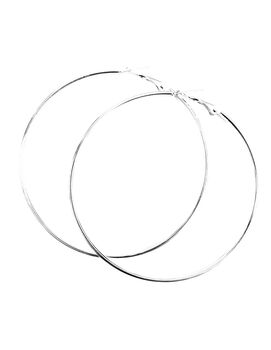 Huge Silver Hoop Earrings | Large Silver Hoops, 10 of 10