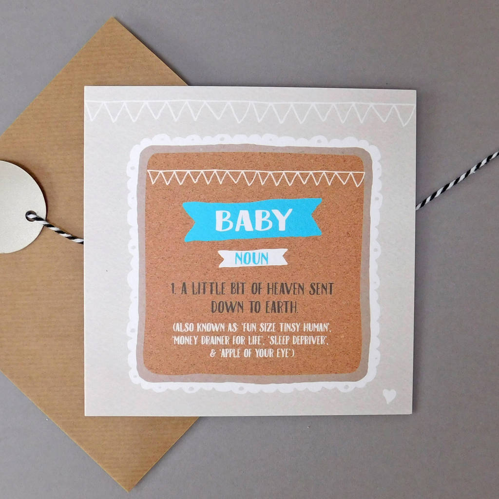 Funny New Baby Boy Card By Allihopa