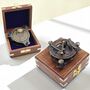 Personalised Three Inch Gunmetal Sundial Compass Graduation Gift, thumbnail 1 of 12