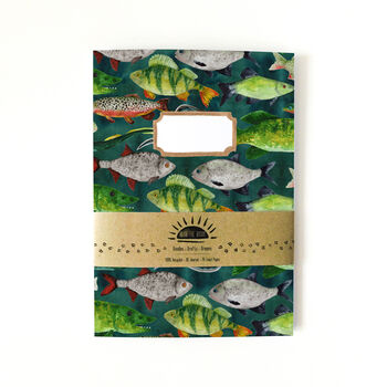 Flumens Freshwater Fish Print A5 Lined Journal, 5 of 8