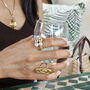 Solitaire Diamond Crossover Ring, thumbnail 2 of 9