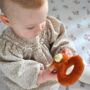 Longhorn Highland Cow Mini Soft Toy And Baby Rattle, thumbnail 2 of 8