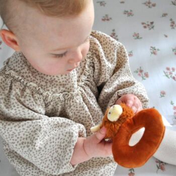 Longhorn Highland Cow Mini Soft Toy And Baby Rattle, 2 of 8