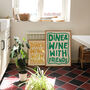 Kitchen Wall Print Dine And Wine With Friends Print, thumbnail 5 of 10
