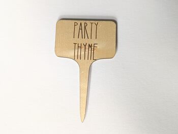 Five Personalized Plant Marker Garden Herb Marker Tags, 11 of 12