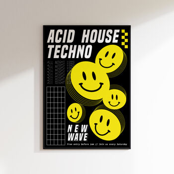 Acid House Techno Print, 2 of 2