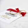 Eid Mubarah Gold Plated Beaded Bracelet, thumbnail 2 of 4