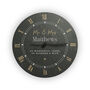 Wedding Gifts Personalised Slate Wall Clock Home Decor, thumbnail 5 of 5