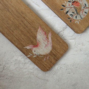 Personalised Bird And Plant Bookmark With Initials, 4 of 7