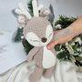 Snuggly And Soft Handmade Crochet Reindeer, thumbnail 5 of 6
