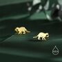 Sterling Silver Very Cute Racoon Stud Earrings, thumbnail 5 of 12